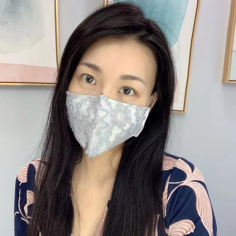 Высокое качество 3 слоя многоразовый моющийся Синий Розовый Ткань подарок на день рождения, День матери Черная пятница Кружевные маски для лица, маски для вечеринок