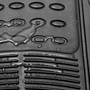 Juego de 4 Alfombrillas Universales para Auto, de Goma y Alfombra Resistentes, con Protector de Talón, para Autos, SUVs, Camionetas y Furgonetas - Product Image 4
