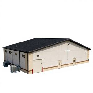 Bâtiment multisports préfabriqué en structure acier sans colonnes, durée de vie de 50 ans, acier galvanisé, design moderne pour clubs - Product Image 1