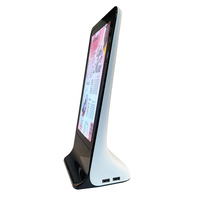 Banque d'alimentation pour restaurant et café avec écran publicitaire LED, rétroéclairage et 3 sorties USB, batterie au lithium intégrée de 13000 mAh