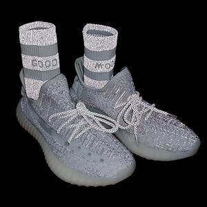 KANGYI nacht licht reflektierende straße sport socken kunden glow in <span class=keywords><strong>the</strong></span> dark socken - Product Image 1