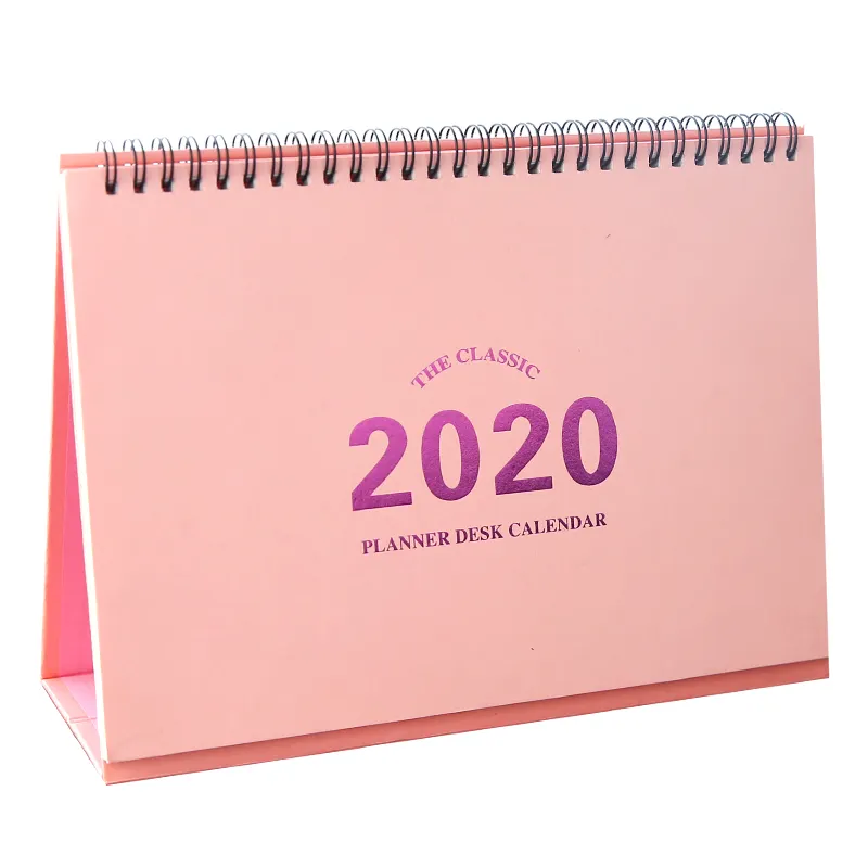 2020 Custom Printing Desktop Kalender Bureau Tafel Maandelijkse Advent Kalender