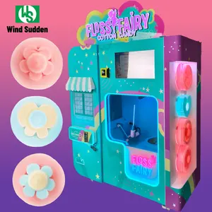 Máquina Expendedora de algodón de azúcar comercial personalizada de bajo precio 2024 nueva actualización máquina expendedora automática para hacer dulces
