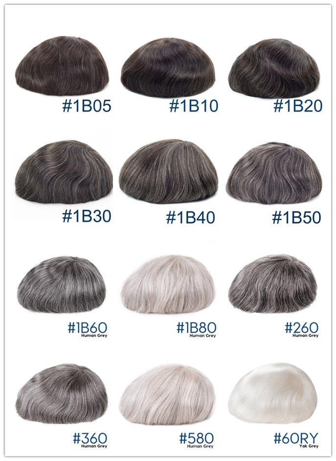 1b20 Toupee Men Customized Hair System Piece Hair Prosthesis