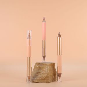 Vegan özel Logo OEM 2 In 1 kaş fosforlu kalem organik su geçirmez kaş fosforlu kapatıcı kalem kaş kapatıcı kalem - Product Image 1