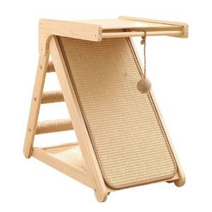 猫抓板猫窝一体式耐磨实木猫爬架不占空间剑麻垫猫跳台 - Product Image 5