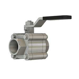 Juego de 3 Válvulas de Bola Manuales de Acero al Carbono de 2 Pulgadas, Clase 150, Aplicación en la Industria del Petróleo y Gas, Extremo Roscado OEM - Product Image 3