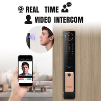 Cerradura Inteligente de Seguridad Locstar, Cerradura Digital Inteligente para Puerta Exterior con Cámara, Aplicación Tuya Zigbee