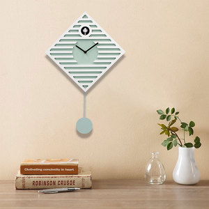 無限時間ミニマリストカッコウ時計ブリッドペンデュラム付きリビングルームオフィス用の鳥時計カスタム壁時計 - Product Image 4