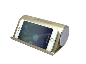 LP-V9 High Quality Super Bass Aluminum Alloy Speaker With Stand Mobile Phone Holder With Metal <strong>Fm</strong> <strong>Radio</strong> Blue Toothe Speaker - Product Image 3
