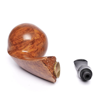 MUXIANG Pipe à tabac en bois de bruyère de style libre, forme d'œuf, classique