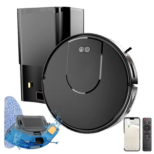 สำหรับ ECOVACS สำหรับ DEEBOT T50 PRO หุ่นยนต์ดูดฝุ่นถูพื้นอัจฉริยะ ดีไซน์บางเฉียบ 3.19 นิ้ว แรงดูด 15000Pa ระบบป้องกันผมพันกัน ZeroTangle 2.0 ระบบป้องกันขอบ TruEdge พร้อมระบบ AIVI - Product Image 1
