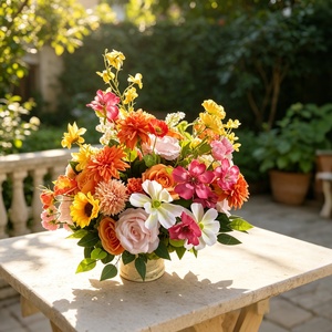 <span class=keywords><strong>Boule</strong></span> de fleurs artificielles en hortensia rose blanc pur pour la Saint-Valentin, un anniversaire de mariage, une décoration de centre de table ou un vase - Product Image 3