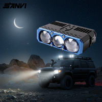 SANVI S301 Projecteur LED universel à trois lentilles pour feux de brouillard/grille Chevrolet Aveo/VW 12V 90W 10000 Lumens 5500K Kit de rétrofit/amélioration d'occasion