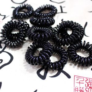 Candy Colored Telephone <b>Cord</b> Hair Tie 20 Cm Silicone <b>Elastic</b> Hair Band Casual Hair Accessory - Product Image 2