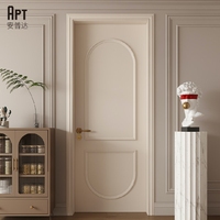 Porte intérieure moderne minimaliste étanche à panneau plat en MDF avec âme en bois massif pour chambre, cuisine, salle de bain, maison, appartement, entrepôt