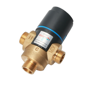 Vanne mélangeuse thermostatique en laiton directe d'usine pour <span class=keywords><strong>chauffe</strong></span>-<span class=keywords><strong>eau</strong></span> <span class=keywords><strong>électrique</strong></span>s solaires Vannes à tournant sphérique manuelles de contrôle de température OEM - Product Image 3