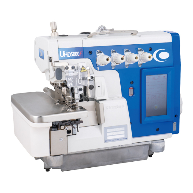 High Quality New Kingtex UHD5000F Mechatronics Direct Drive Overlock Machine for Light to Medium Weight Materials