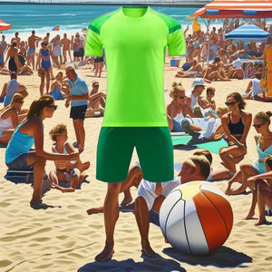 Einfarbiges Fußball-Top-Trikot Automat isierte Schneid technik Fußball bekleidung Uniform Sportswear - Product Image 3