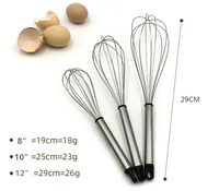 Batteur à œufs en acier inoxydable, ustensiles de cuisine, batteur à œufs, fouet mélangeur, fil mélangeur à main Portable