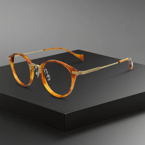 إطار نظارات OTW 6008 فاخر من التيتانيوم بتصميم بيضاوي أنيق ونمط صلب للنظارات الطبية - Product Image 2