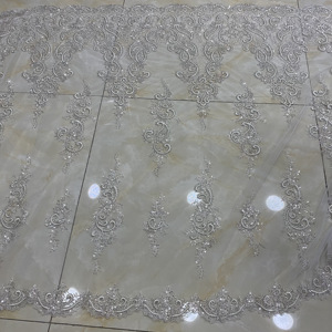 Tissu en dentelle Wuku 2027, motifs de fils, nouveau matériau - Product Image 1