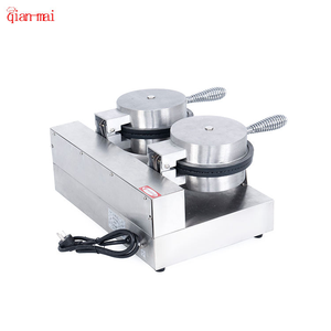 Kommerzielle 110V/220V Edelstahl Aluminium guss Doppelkopf Waffel kegel Eis Elektrische Power Waffeleisen Maschine - Product Image 6