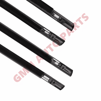 Ensemble de 4 pièces de joints de feutres de balayage de fenêtre extérieure pour Nissan Tiida hayon 5 portes 2004-2010 remplacer #80820/82820-ED000