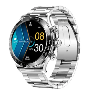 Reloj inteligente de moda GAOKE, reloj redondo resistente al agua, reloj inteligente de fitness, reloj deportivo para hombre inteligente