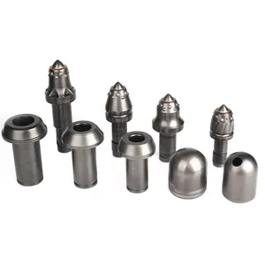 Round Shank Chisel Bullet Teeth Holder For Piling Drilling Rigs