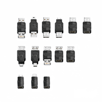 Adaptador Micro Mini USB-C a USB B OTG 2.0, Convertidor para PC Gaming, Adaptador de Alimentación, Transferencia de Datos USB 2.0