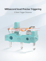 Micro-interrupteur Kailh GM8.0 Nouveau Style, durée de vie de 90 millions de cycles, pour souris gaming et clavier mécanique 3 broches, bleu clair