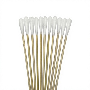 Coton-tige médical jetable à tige en bois, à pointe unique, pour le nettoyage des plaies, les soins des oreilles, usage hospitalier - Product Image 2