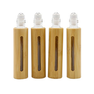 Botella de bambú enrollada, botella de aceite esencial, rodillo de Perfume en frasco de vidrio, 1ml, 2ml, 3ml, <span class=keywords><strong>4ml</strong></span>, 5ml, 7ml, 10ml - Product Image 2