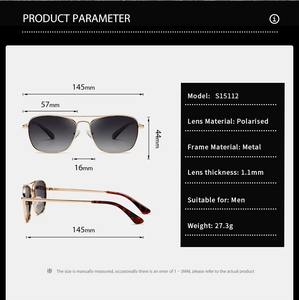 Солнцезащитные очки с металлической оправой для гольфа, рыбалки, вождения, дизайнерские, поляризованные, унисекс, на заказ, люкс, для активного отдыха, модные - Product Image 2