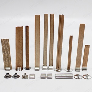 Mèches en bois pour bougies avec base métallique pour la fabrication de bougies, mèches en bois ondulées simples/doubles à vendre - Product Image 3