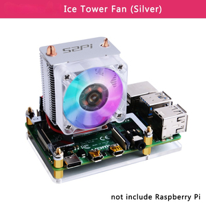 52Pi Vertical <strong>ICE</strong> <strong>Tower</strong> Fan White Black for <strong>Raspberry</strong> <strong>Pi</strong> <strong>4</strong> Model B Copper Tube Cooler for <strong>Raspberry</strong> <strong>Pi</strong> 3/<strong>4</strong> - Product Image 4