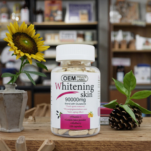 Suplemen Vitamin Pemutih Kulit Buah Hijau 120 Kapsul Merek Pribadi Produk Kecantikan Efektif untuk Dewasa untuk Ibu Hamil - Product Image 1