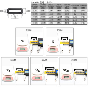 Plastic <b>Square</b> Buckle E008 <b>Adjustable</b> Webbing Buckle For Backpack Luggage Bag Hanging Parts - Product Image 4