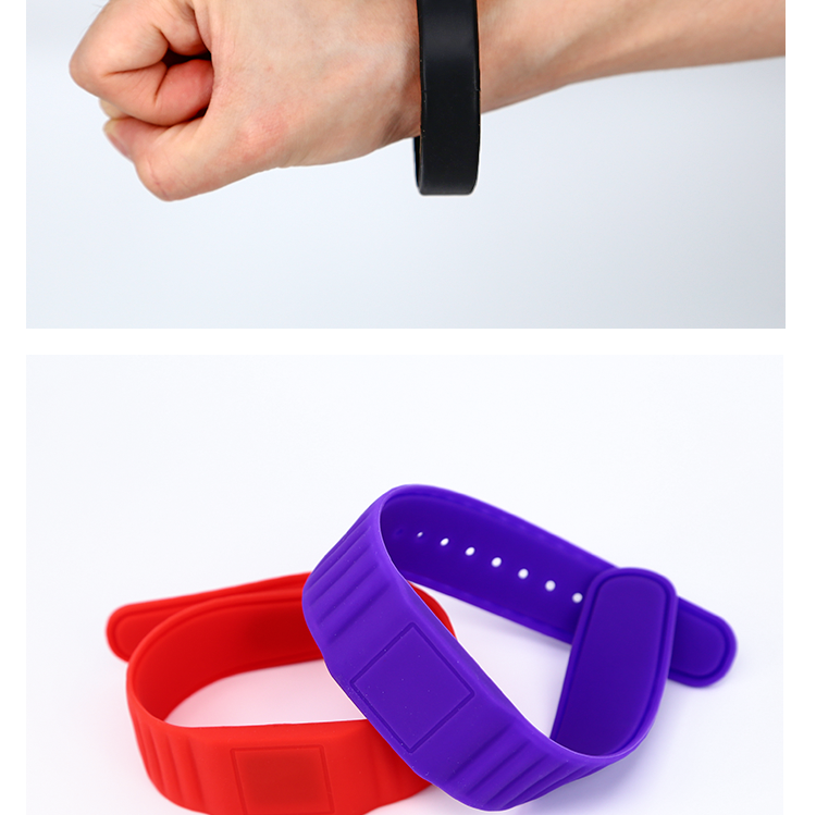 2022 Newly OEM High Quality RFID Silicone Bracelets with Customized Personal Logo for  Festival/ Events
