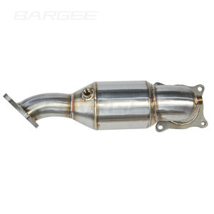 Bargee 3.5 "tuyau de descente d'échappement <span class=keywords><strong>Megna</strong></span> Flow tuyau de descente d'échappement pour Honda Civic 2016-UP Type R 2.0T tuyau de descente avec catalyseur - Product Image 5