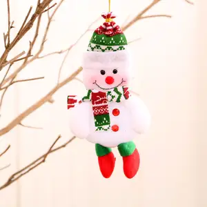 Aksesori pohon Natal baru boneka Natal gantung dekorasi Natal boneka kain menari hadiah gantung kecil