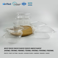 Scatole di imballaggio per biscotti monouso trasparenti a conchiglia per animali domestici scatola contenitore per insalata in Blister di plastica trasparente
