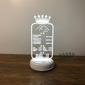 Rõ Ràng <span class=keywords><strong>Acrylic</strong></span> Led Winelist Nhà Hàng <span class=keywords><strong>Menu</strong></span> Chủ Bar Đầy Màu Sắc <span class=keywords><strong>Menu</strong></span> <span class=keywords><strong>Board</strong></span> <span class=keywords><strong>Acrylic</strong></span> Led Hiển Thị - Product Image 3