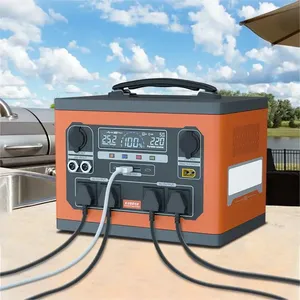 Alimentation d'urgence portable OEM CA/panneau solaire/<span class=keywords><strong>voiture</strong></span> rechargeable pour camping en plein air EV chargeant une lampe de poche au lithium-ion - Product Image 3