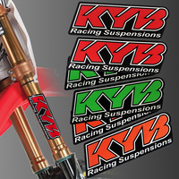 Autocollants réfléchissants à usage unique pour moto, style KYB, pour fourche avant, garniture d'amortisseur, durables, garantie 3 ans, type adhésif