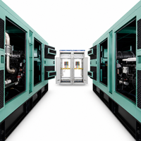 Groupe électrogène diesel silencieux de 250 kW avec armoire de synchronisation, groupe électrogène industriel fermé pour alimentation de secours avec panneau de synchronisation