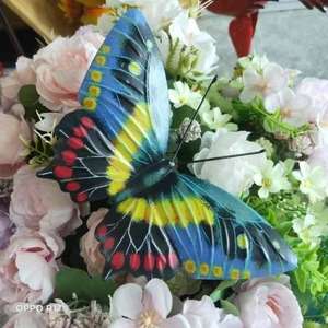 مجموعة أيقونة حية من المعادن فراشة النحت حديقة حديقة المعادن الفن الديكور - Product Image 1