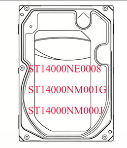 Disque dur SATA professionnel 14 To en gros ST14000NM0138 ST14000NM0258 ST14000NM0408, disque dur 24/7 pour serveur, NAS, vidéosurveillance - Product Image 3