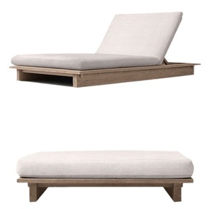 WholesaleTeak Wood Outdoor Sofa Set Modern Garden Lounge <strong>Furniture</strong> with Coffee Table and Sun Lounger <strong>for</strong> Australian Villa Patio - Product Image 4